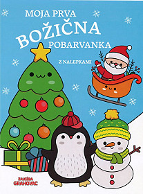 Moja prva božična pobarvanka (z nalepkami)