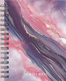 Planerko: Šolski planer 26/27 (Blush Marble)