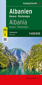 Albanija, Kosovo, Črna gora 1:400.000 (novo)