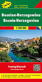Bosna in Hercegovina 1:200.000 (Top 10 znamenitosti)