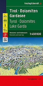Tirolska – Dolomiti – Gardsko jezero – Panorama 1:450.000