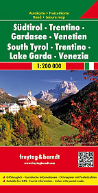 Južna Tirolska (Trentino, Gardsko jezero, Benečija) 1: 200 000