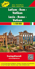 Lazio, Rim, Vatikan 1:150 000 (Top 10 znamenitosti)