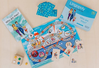 Lingopoly game: Who are they? (learn English)