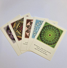 KOMPLET Kartolin: Čarne srčnice (5 motivov)