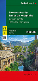 Slovenija, Hrvaška, Bosna 1:500 000
