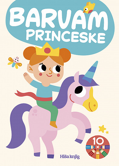 Barvam princeske - z barvicami