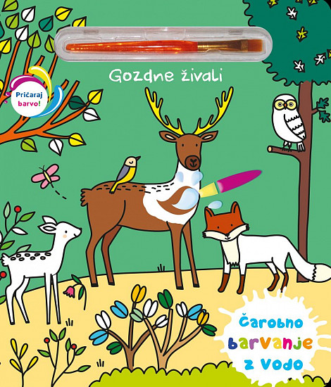Gozdne živali - Čarobno barvanje z vodo