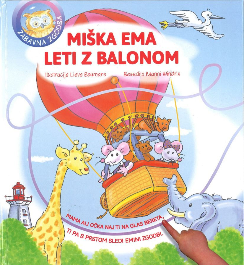 Miška Ema leti z balonom