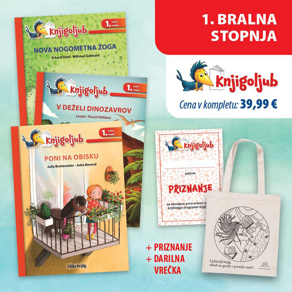 KOMPLET: Knjigoljub (1. bralna stopnja), Več avtorjev