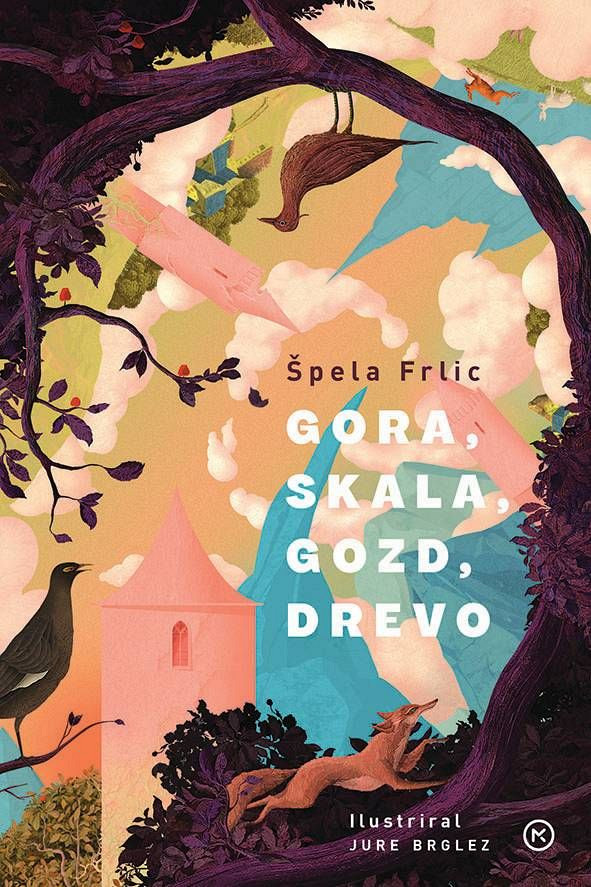 Gora, skala, gozd, drevo, Ilustriral Jure Brglez