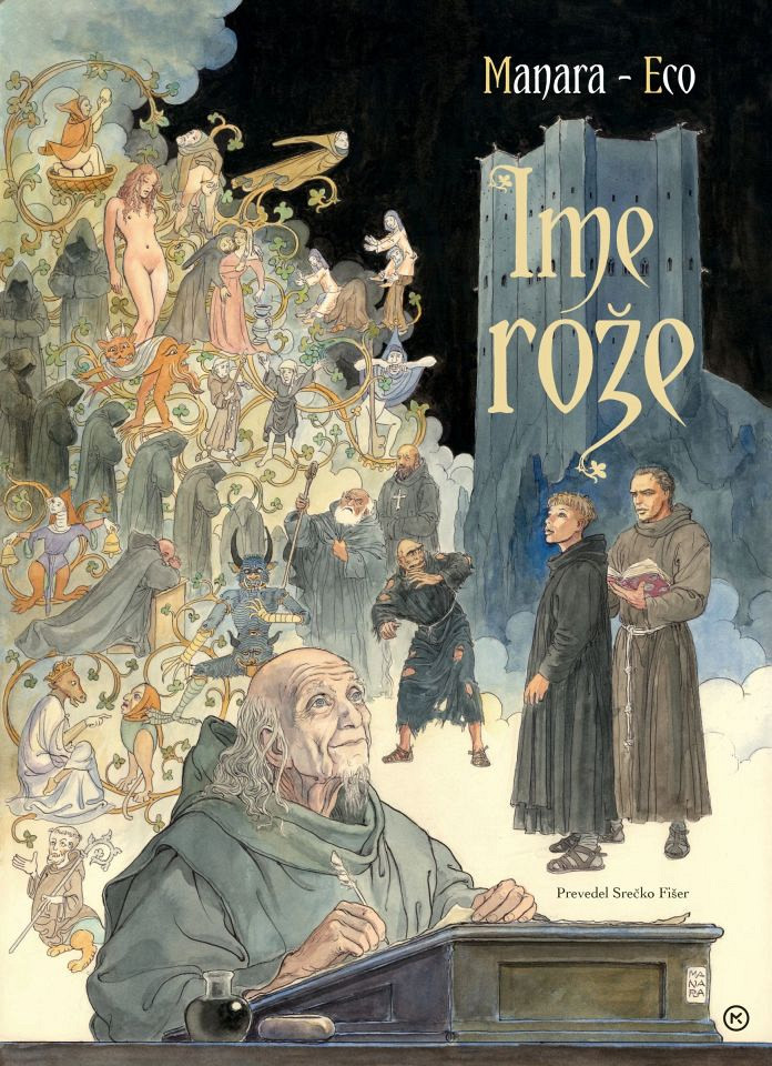 Ime rože (strip), Umberto Eco, Milo Manara