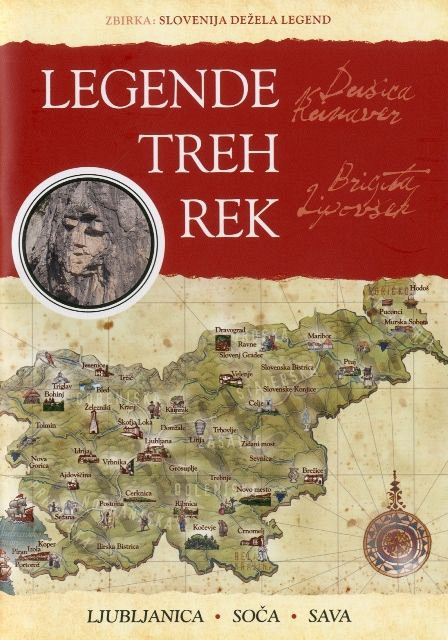 Legende treh rek: Ljubljanica, Soča, Sava, Dušica Kunaver, Brigita Lipovšek