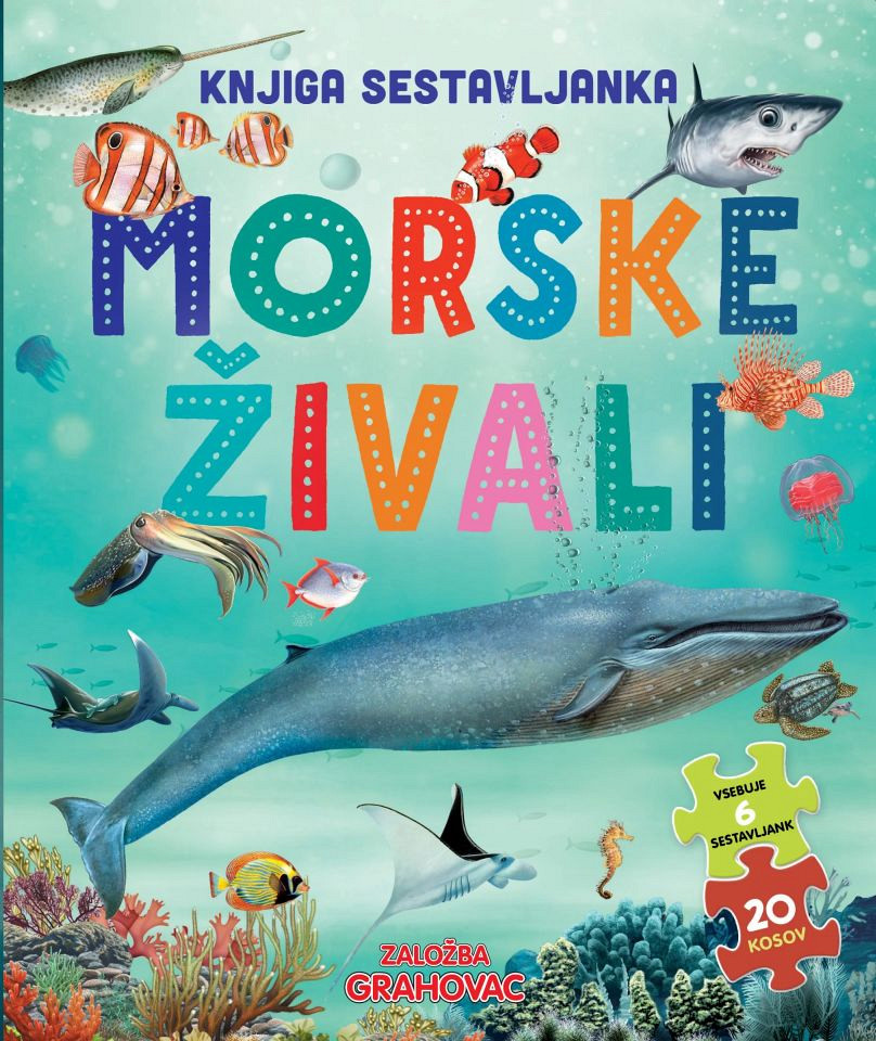 Morske živali (Knjiga sestavljanka)