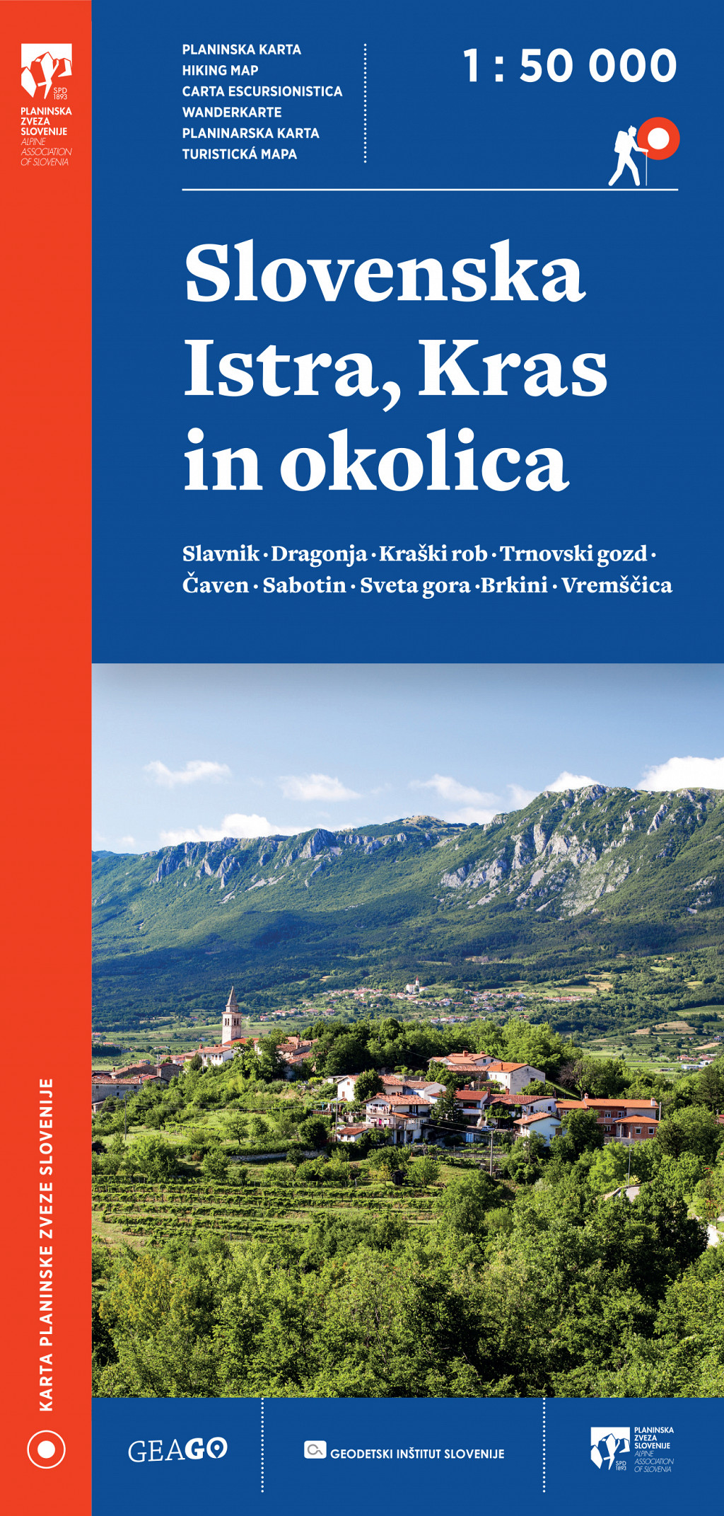 Slovenska Istra, Kras in okolica 1: 50 000, kraški svet