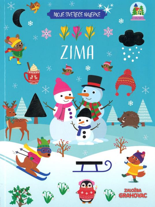 Moje svetleče nalepke: Zima