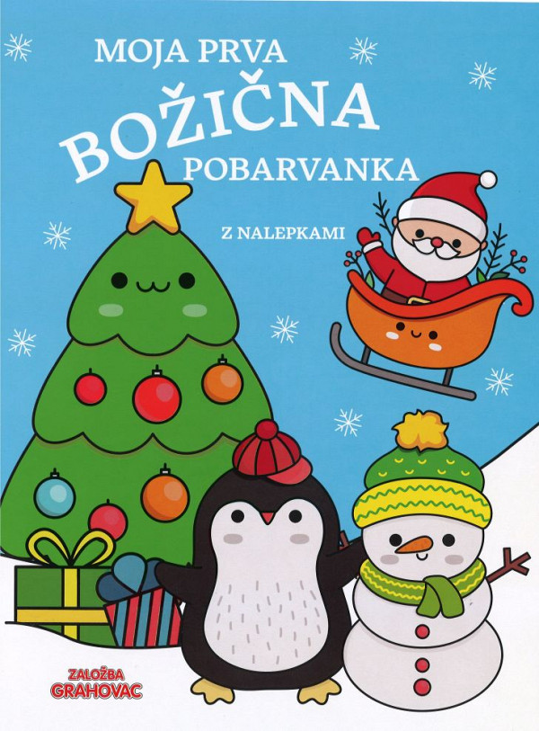 Moja prva božična pobarvanka (z nalepkami)