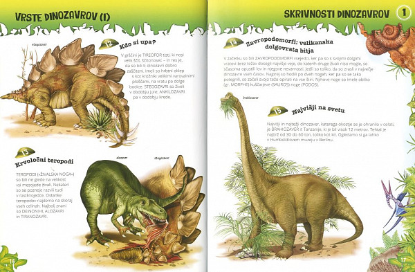 500 vprašanj in odgovorov na to, kakšni so bili dinozavri