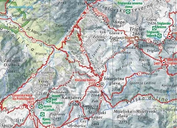 Triglavski narodni park - 1:50.000 (Novo!)