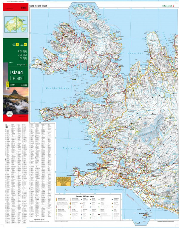 Islandija 1:400.000 (mehke platnice)