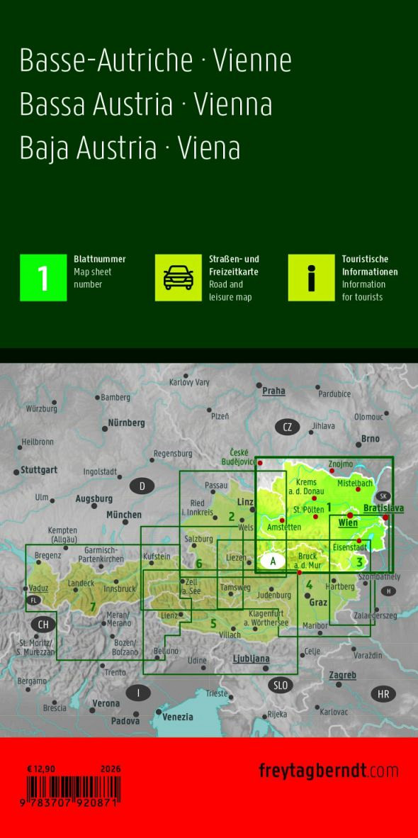 Spodnja Avstrija – Dunaj 1:200.000