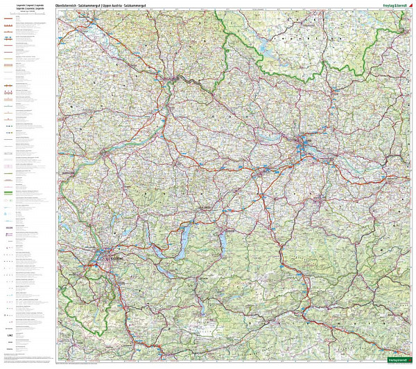 Zgornja Avstrija – Salzkammergut 1:200.000