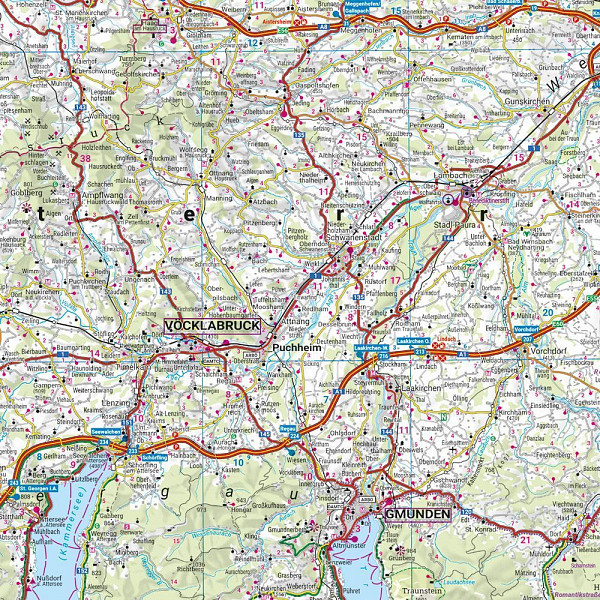 Zgornja Avstrija – Salzkammergut 1:200.000