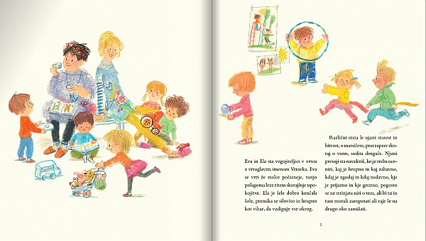 Babica in dedek v vrtcu