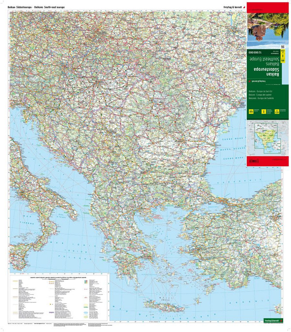 Balkan in JV Evropa 1:2.000.000