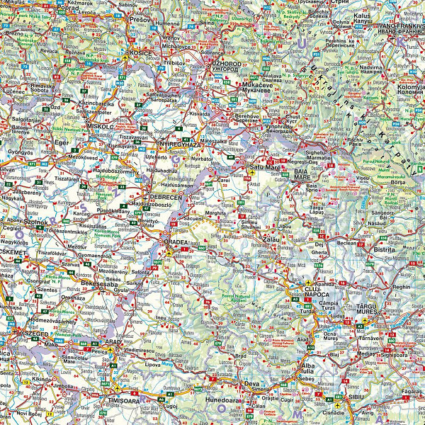 Balkan in JV Evropa 1:2.000.000