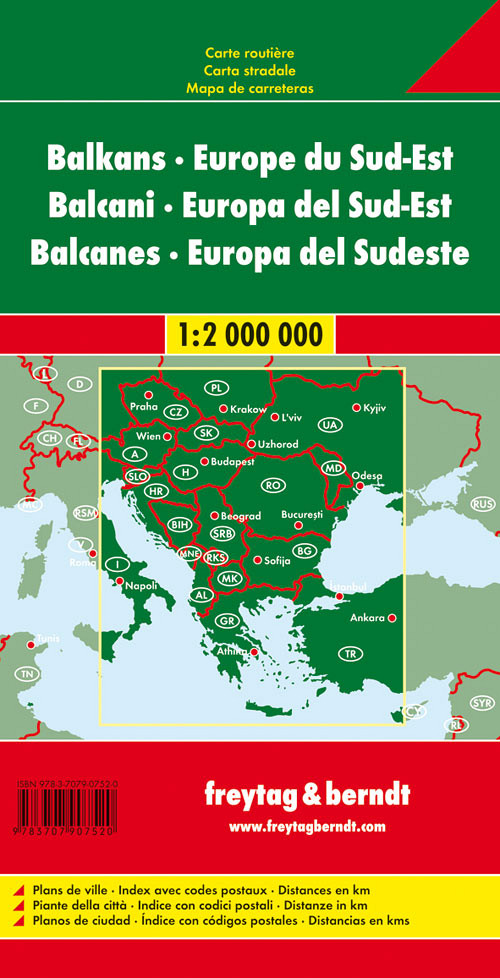 Balkan in JV Evropa 1:2.000.000