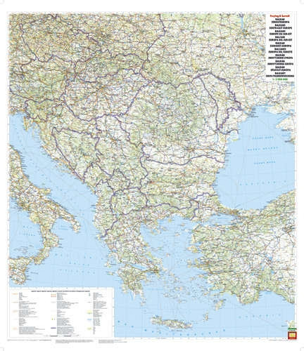 Balkan in JV Evropa 1:2.000.000