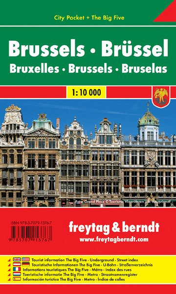 Bruselj 1:10 000.(City Pocket)