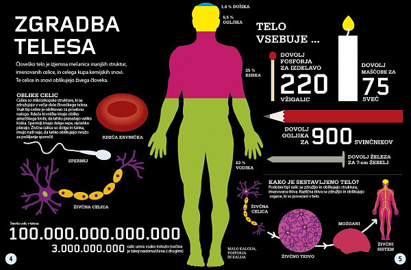 Človeško telo - Znanost v infografikah