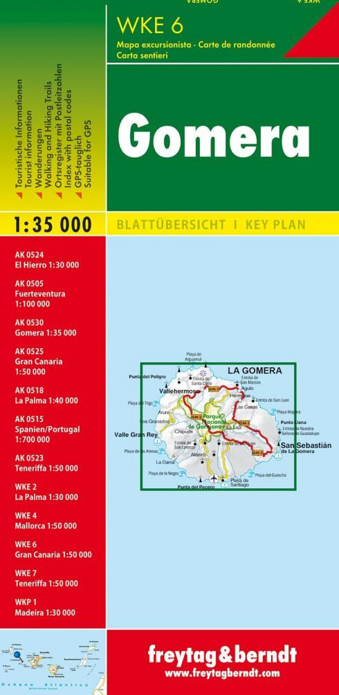 La Gomera 1:36.000 (pohodna karta)