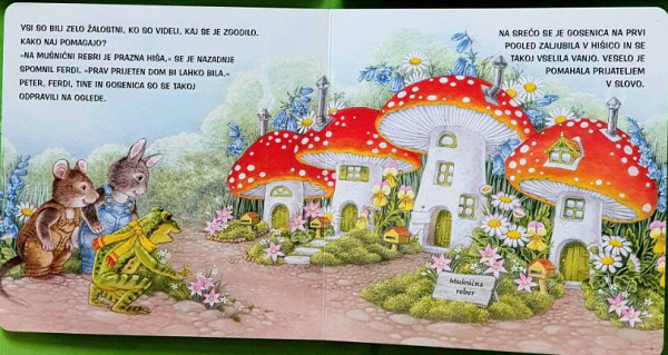 Mali zajček in jezna gosenica