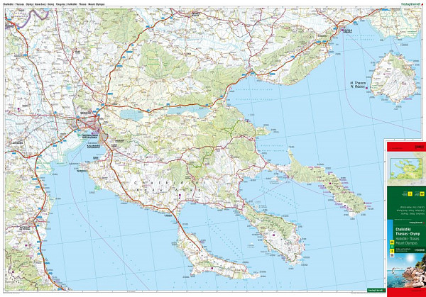 Halkidiki-Thasos-Olimp 1:150.000 (Top nasveti)