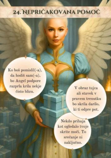 Angeli prerokbe - karte z uvidi v prihodnost
