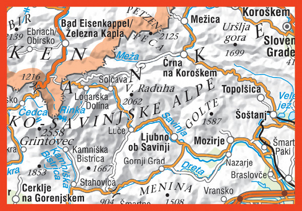 Kamniško-Savinjske Alpe 1:50 000