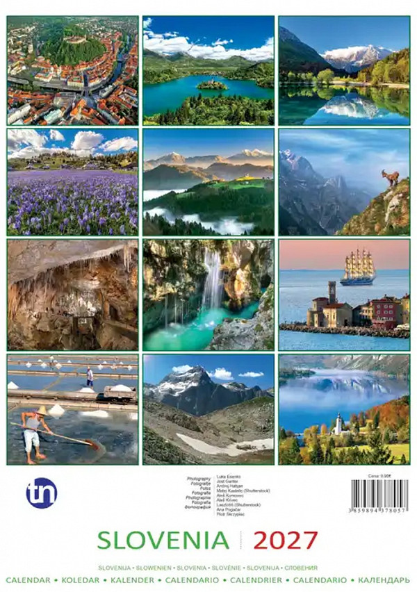 Stenski koledar Slovenija 2027