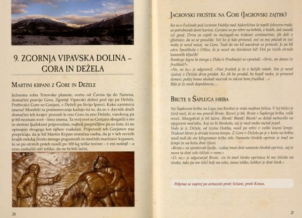 Legende treh rek: Ljubljanica, Soča, Sava