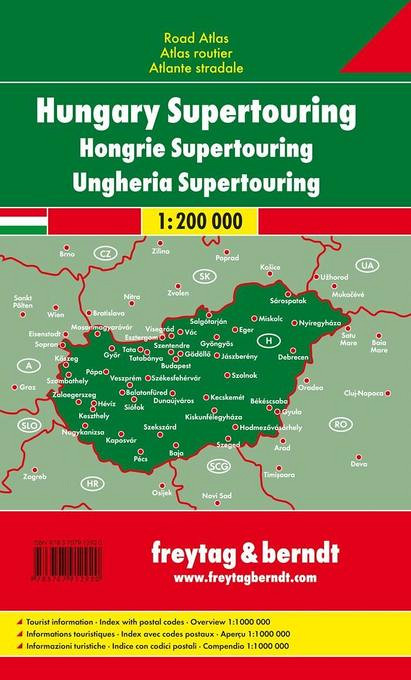 Madžarska - Veliki avtoatlas 1:200.000