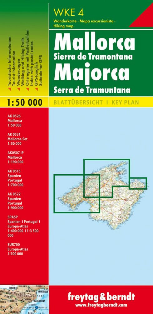 Mallorca - Tramuntana 1:50.000 (pohodniška karta)