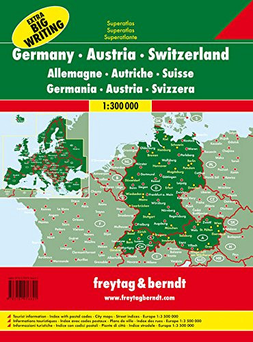 Nemčija - Avstrija - Švica 1:300.000 (Superatlas)