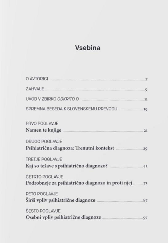 Odkrito o psihiatričnih diagnozah