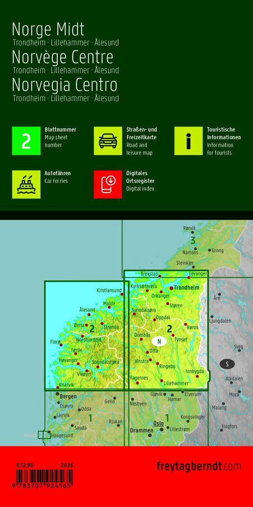 Osrednja Norveška 1:250.000 (Nova)