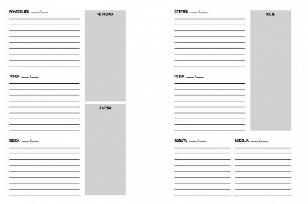 Letni planer: Midnight Blue (nedatiran planer)