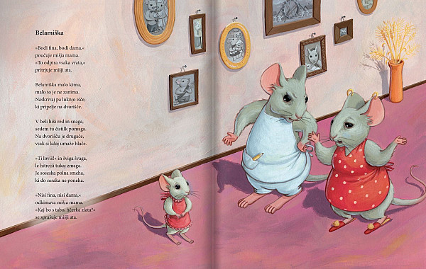 Pesmi o Mišku in Belamiški (slikanica s QR kodo)