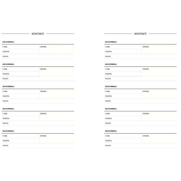 Letni planer: Pure White 2026