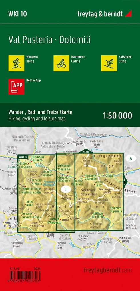 Pustertal - Dolomiti 1:50.000